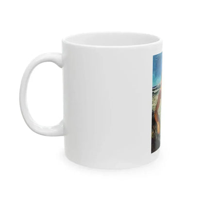 Adventure pulp magazine, cover art - White Coffee Mug - Go Mug Yourself