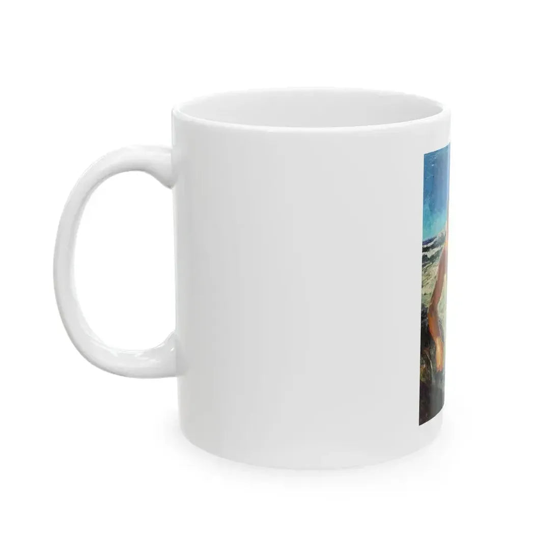 Adventure pulp magazine, cover art - White Coffee Mug - Go Mug Yourself