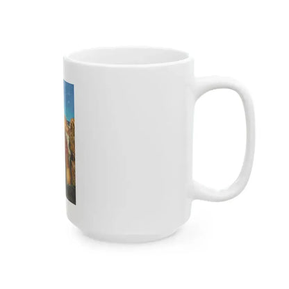 Adventure pulp magazine, cover art - White Coffee Mug - Go Mug Yourself