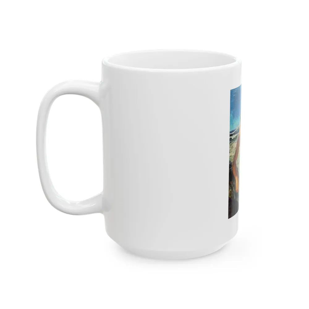 Adventure pulp magazine, cover art - White Coffee Mug-Go Mug Yourself