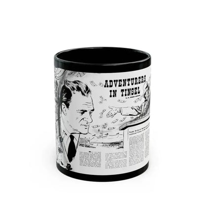 Adventures In Tinsel, Adam magazine, October 1958 - Black Coffee Mug 11oz - Go Mug Yourself