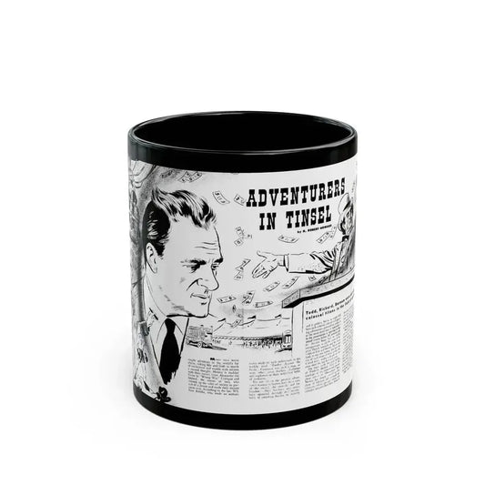 Adventures In Tinsel, Adam magazine, October 1958 - Black Coffee Mug 11oz - Go Mug Yourself