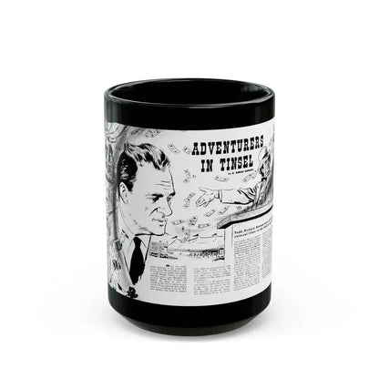 Adventures In Tinsel, Adam magazine, October 1958 - Black Coffee Mug 15oz - Go Mug Yourself