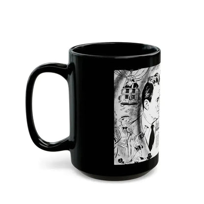 Adventures In Tinsel, Adam magazine, October 1958 - Black Coffee Mug - Go Mug Yourself