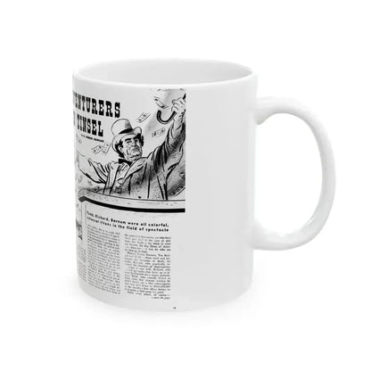 Adventures In Tinsel, Adam magazine, October 1958 - White Coffee Mug - Go Mug Yourself