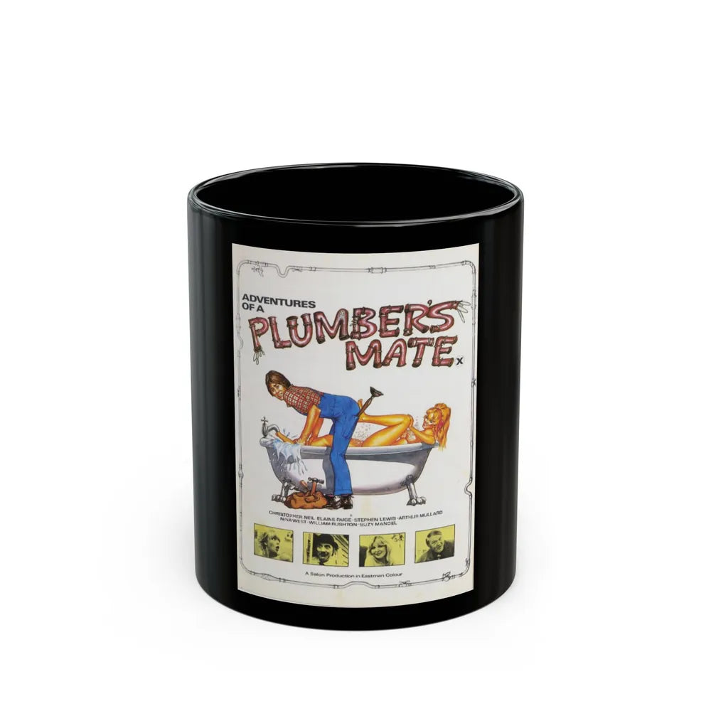 ADVENTURES OF A PLUMBER'S MATE 1978 Movie Poster - Black Coffee Mug-11oz-Go Mug Yourself