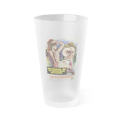 ADVENTURES OF A PRIVATE EYE 1977 Movie Poster - Frosted Pint Glass 16oz Default Title - Go Mug Yourself