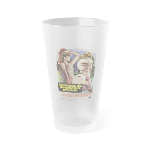 ADVENTURES OF A PRIVATE EYE 1977 Movie Poster - Frosted Pint Glass 16oz Default Title - Go Mug Yourself