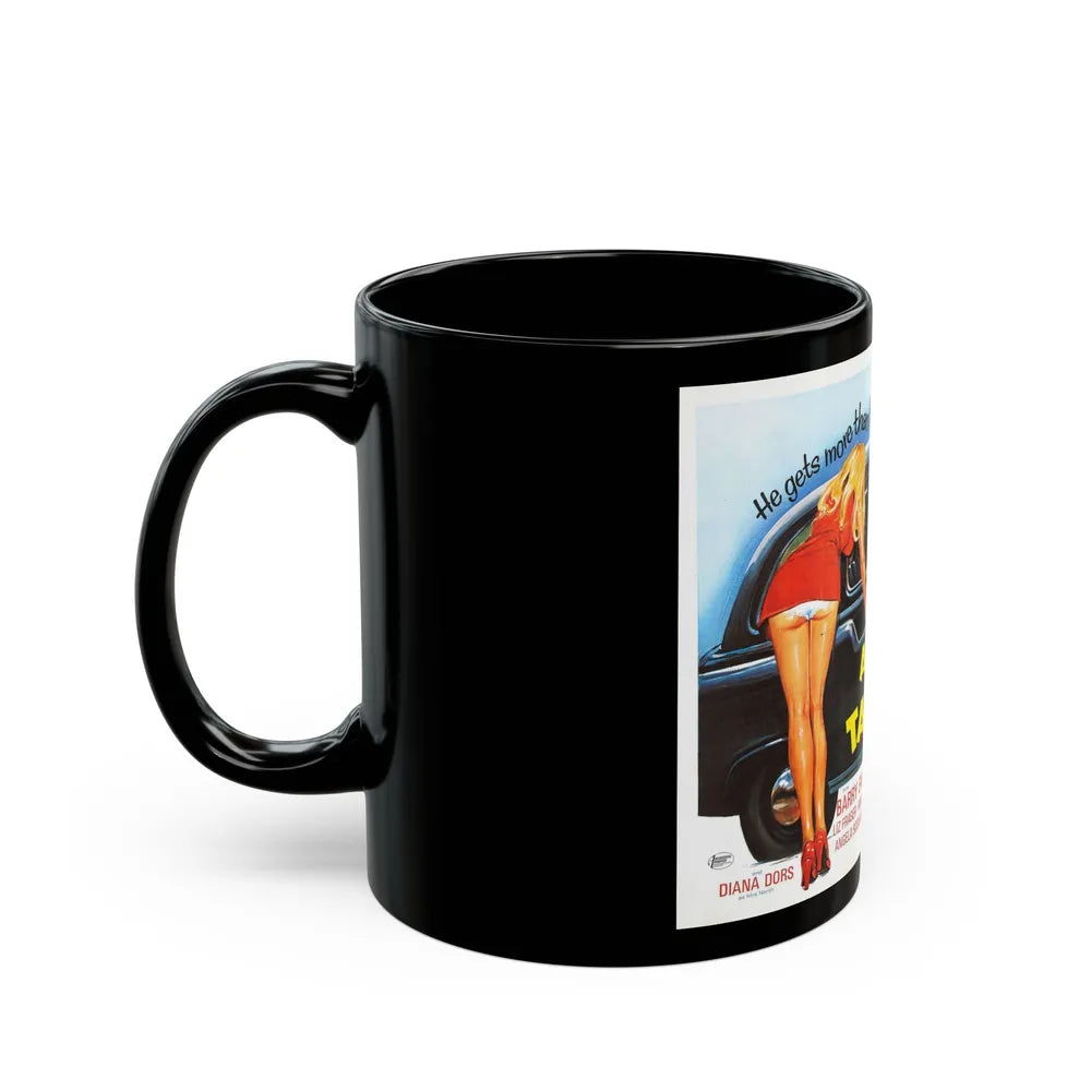 ADVENTURES OF A TAXI DRIVER 1976 Movie Poster - Black Coffee Mug-Go Mug Yourself