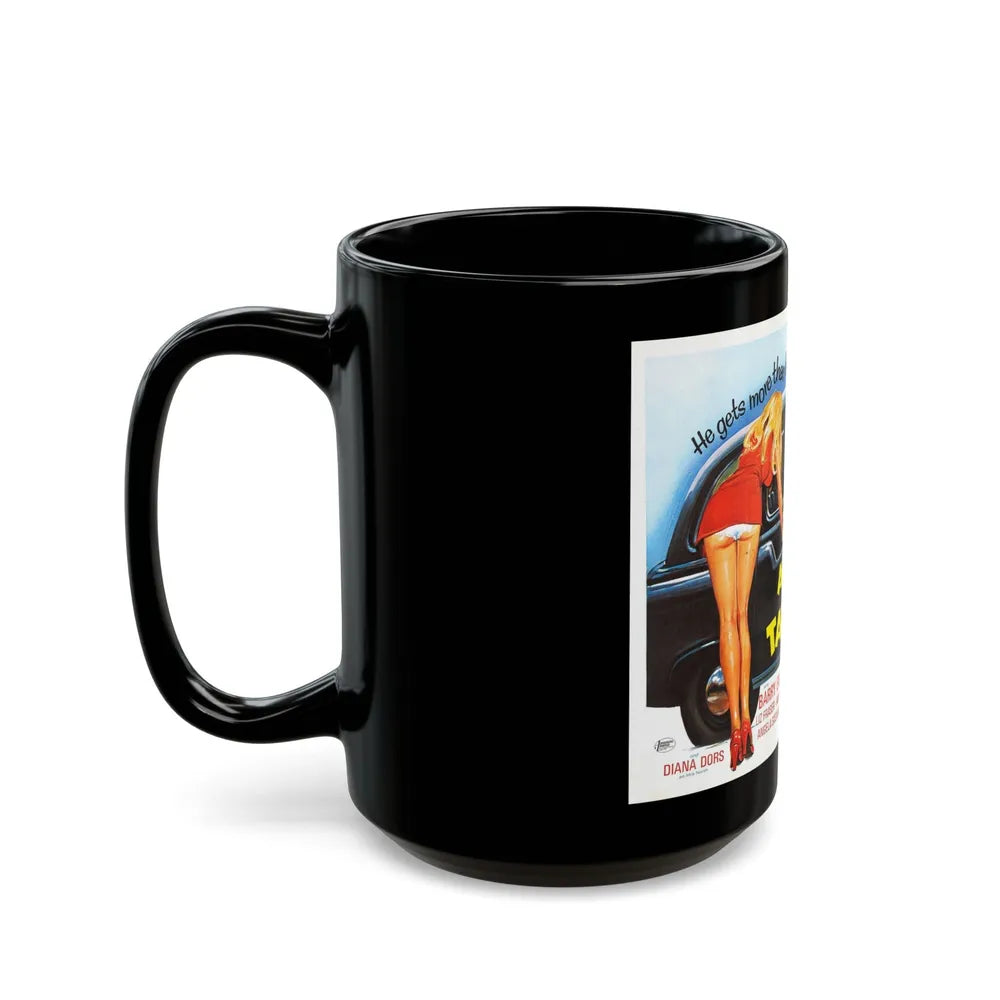 ADVENTURES OF A TAXI DRIVER 1976 Movie Poster - Black Coffee Mug-Go Mug Yourself