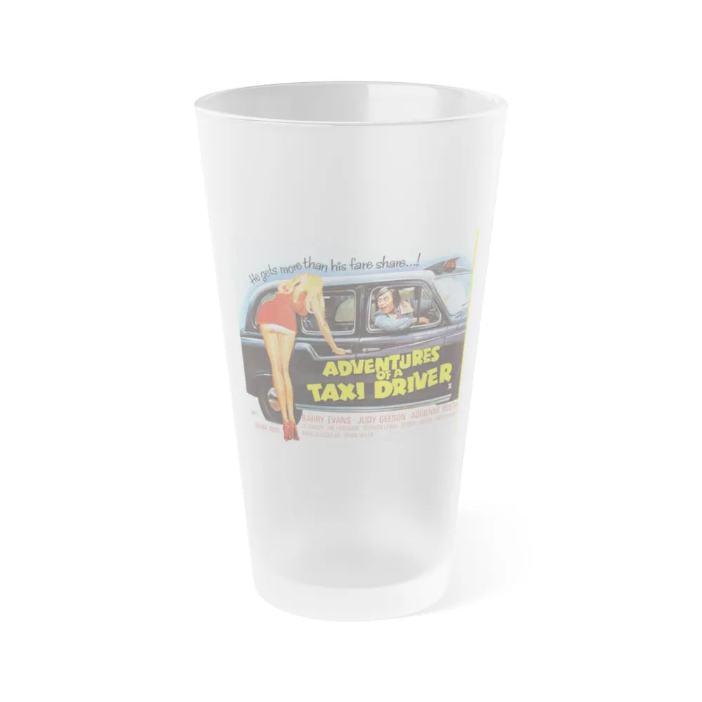 ADVENTURES OF A TAXI DRIVER 1976 Movie Poster - Frosted Pint Glass 16oz-Go Mug Yourself