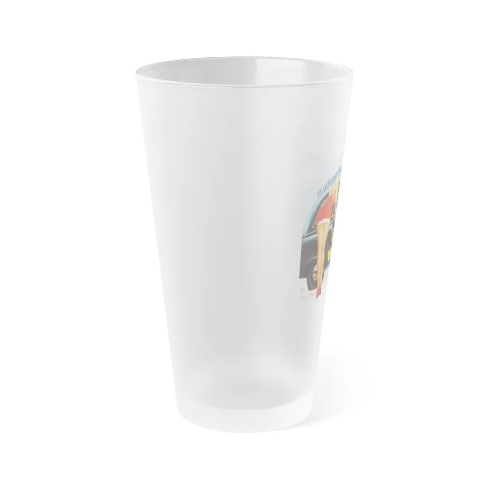 ADVENTURES OF A TAXI DRIVER 1976 Movie Poster - Frosted Pint Glass 16oz-Go Mug Yourself