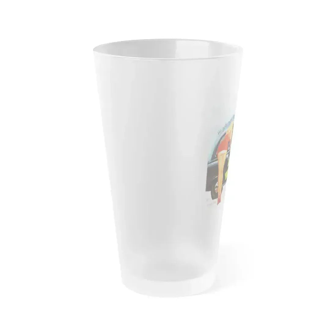 ADVENTURES OF A TAXI DRIVER 1976 Movie Poster - Frosted Pint Glass 16oz - Go Mug Yourself