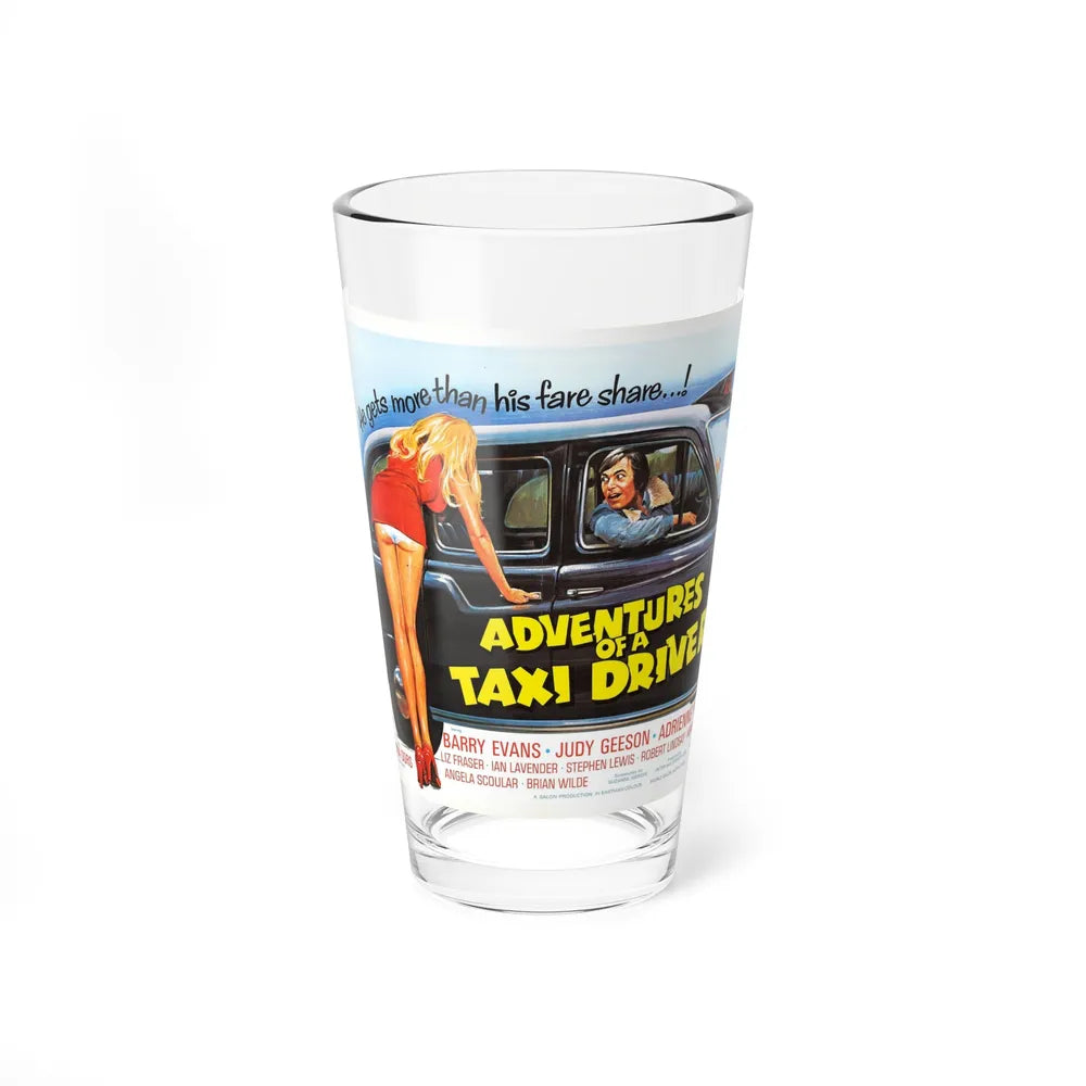 ADVENTURES OF A TAXI DRIVER 1976 Movie Poster - Pint Glass 16oz-16oz-Go Mug Yourself