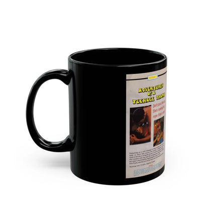 ADVENTURES OF A TEENAGE TRAMP (VHS COVER) - Black Coffee Mug-Go Mug Yourself