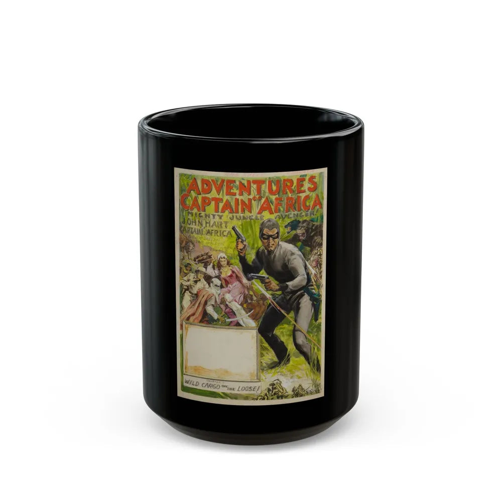 Adventures of Captain Africa, Movie Poster Preliminary (Columbia, 1955) - Black Coffee Mug-15oz-Go Mug Yourself