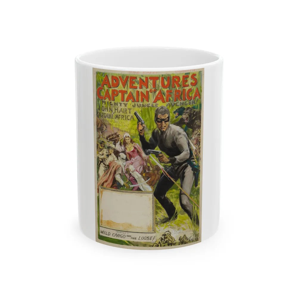 Adventures of Captain Africa, Movie Poster Preliminary (Columbia, 1955) - White Coffee Mug-11oz-Go Mug Yourself