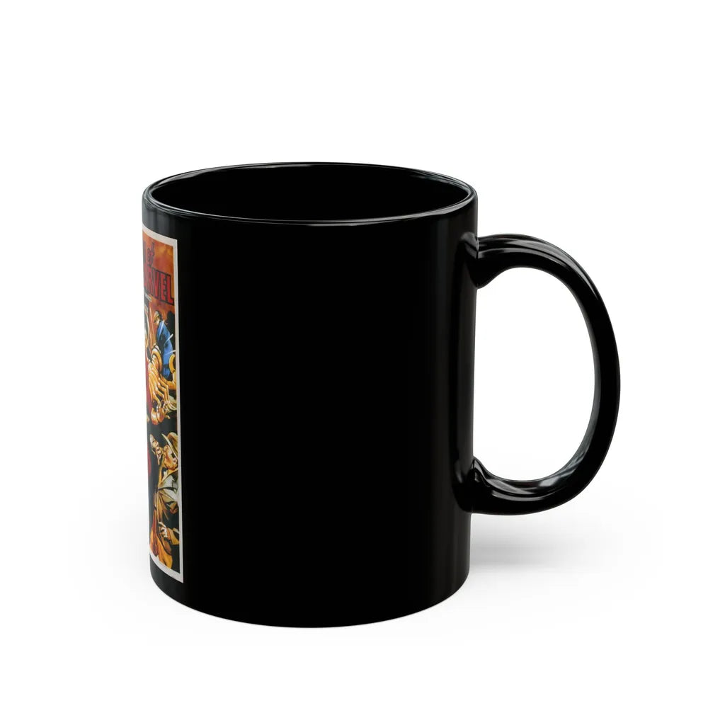 ADVENTURES OF CAPTAIN MARVEL 1941 Movie Poster - Black Coffee Mug-Go Mug Yourself