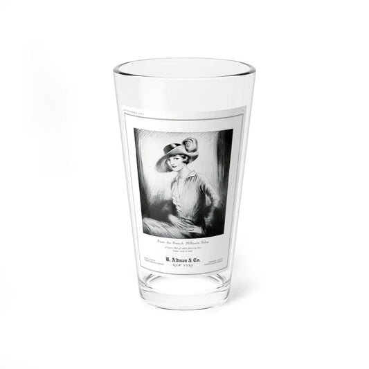 Advertisement for B. Altman and Co., Harper's Bazaar, October 1925 (Magazine Illustration) Pint Glass 16oz-16oz-Go Mug Yourself