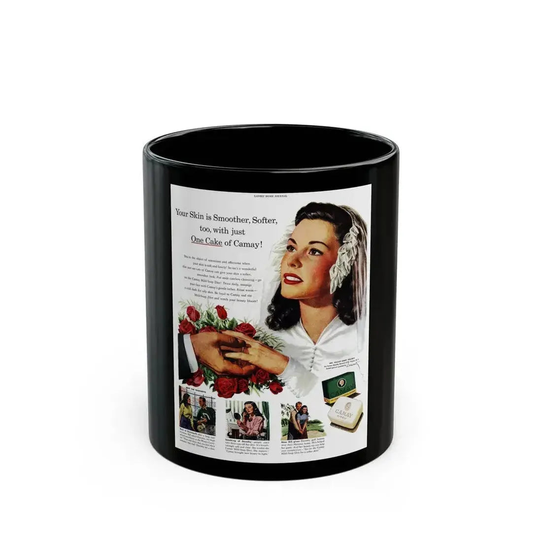 Advertisement for Camay, Ladies' Home Journal, May 1947 - Black Coffee Mug 11oz - Go Mug Yourself
