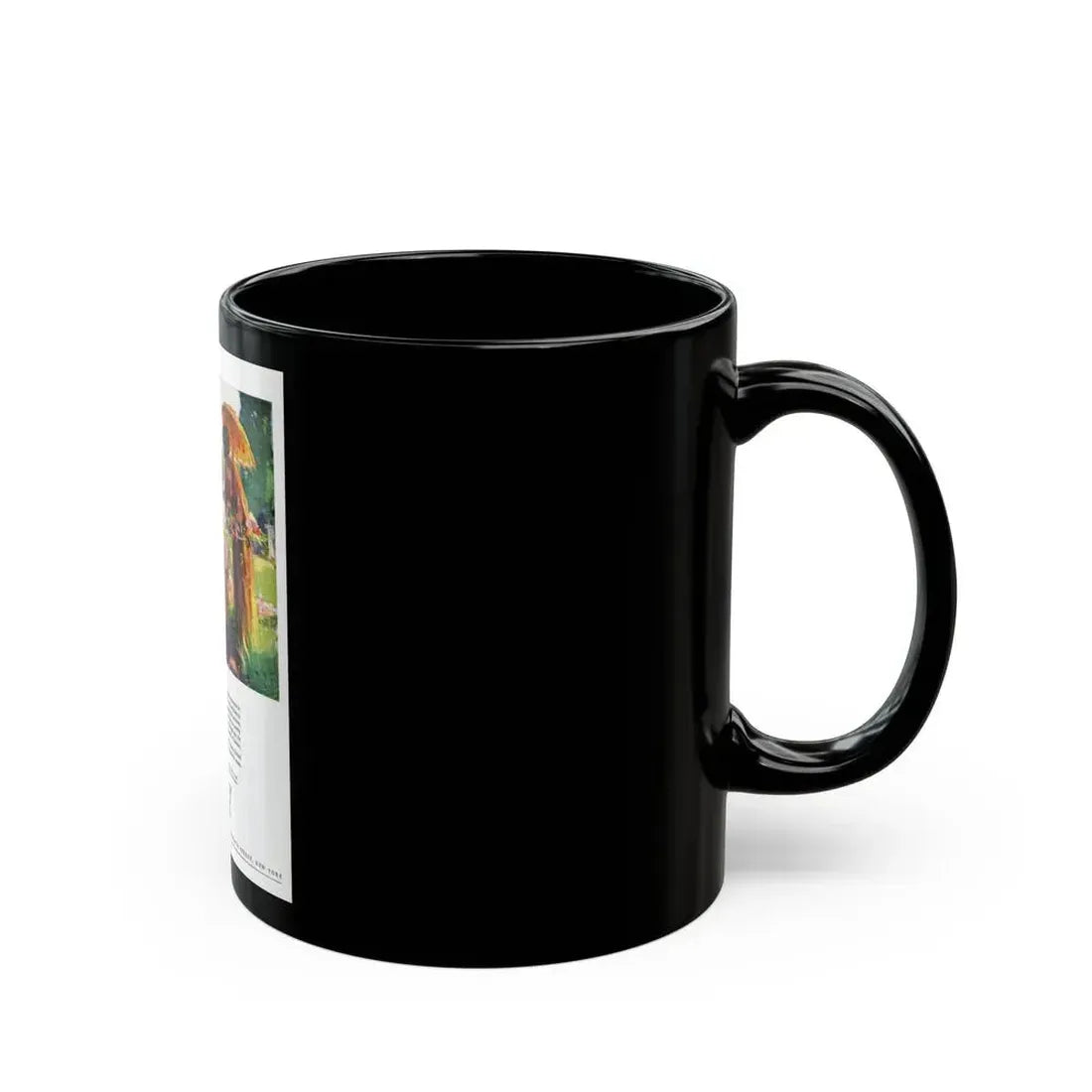 Advertisement for Cheney Silks, Harper's Bazaar, April 1923 - Black Coffee Mug - Go Mug Yourself