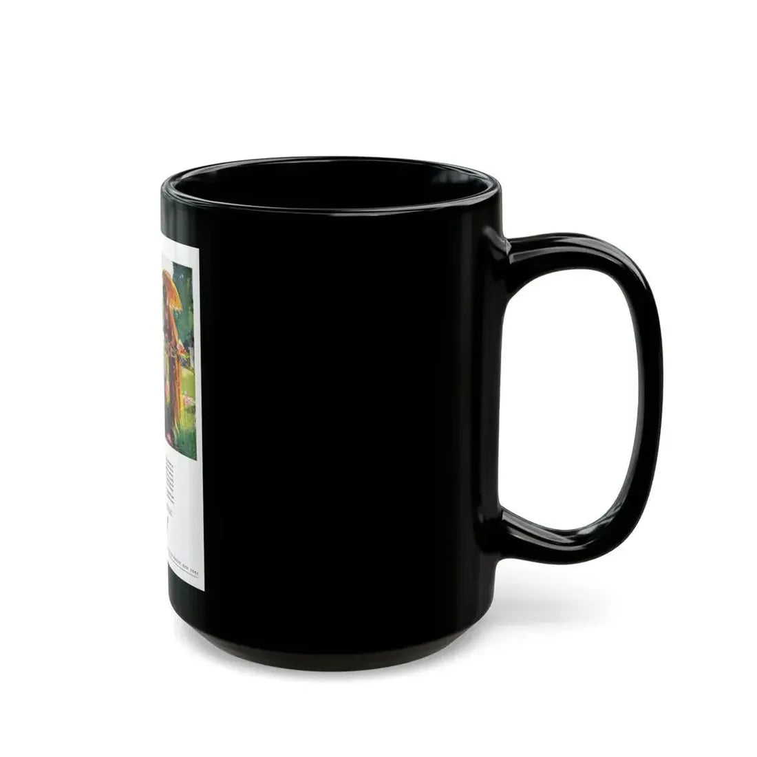 Advertisement for Cheney Silks, Harper's Bazaar, April 1923 - Black Coffee Mug - Go Mug Yourself