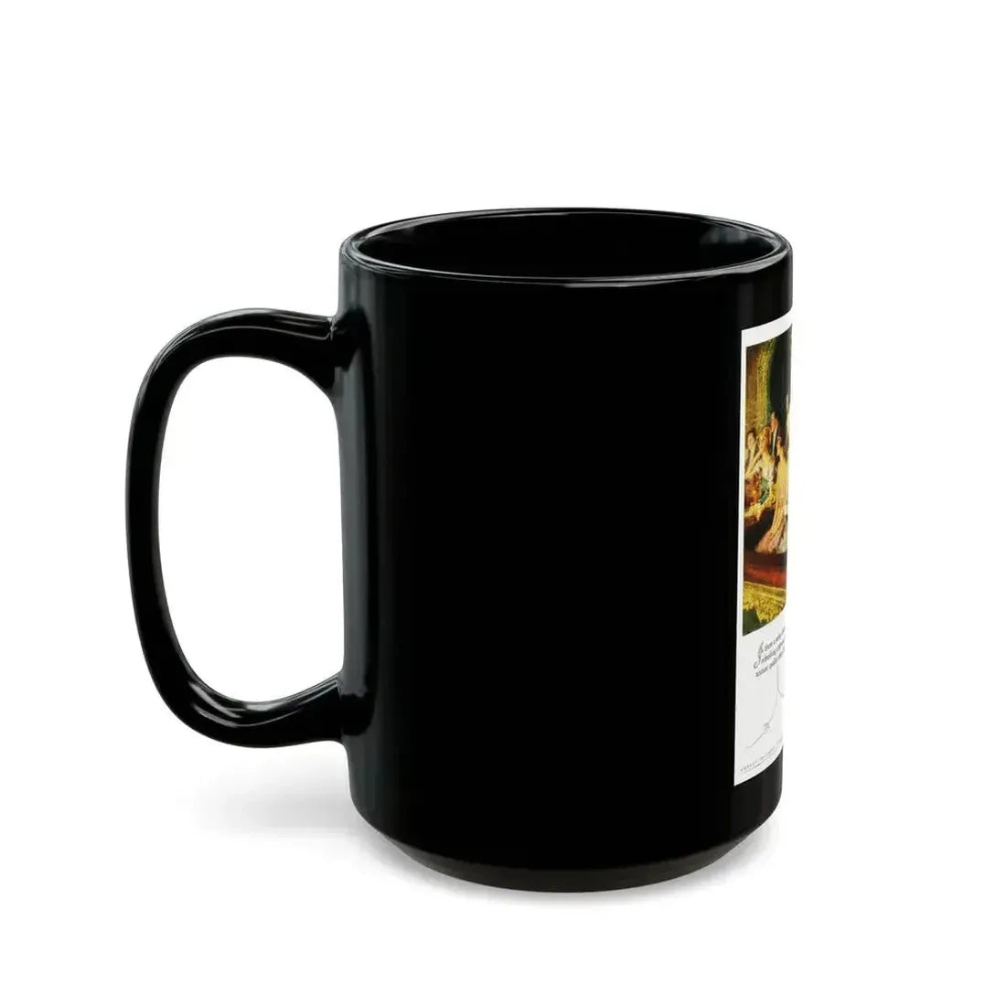 Advertisement for Cheney Silks, Harper's Bazaar, October 1922 - Black Coffee Mug - Go Mug Yourself