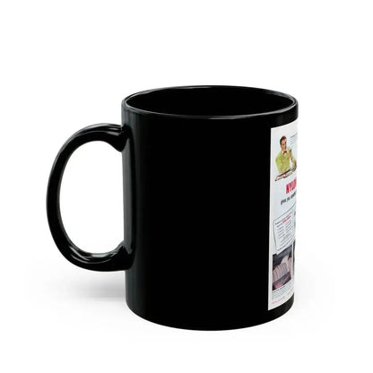 Advertisement for DuPont, Saturday Evening Post, April 9, 1949 - Black Coffee Mug - Go Mug Yourself