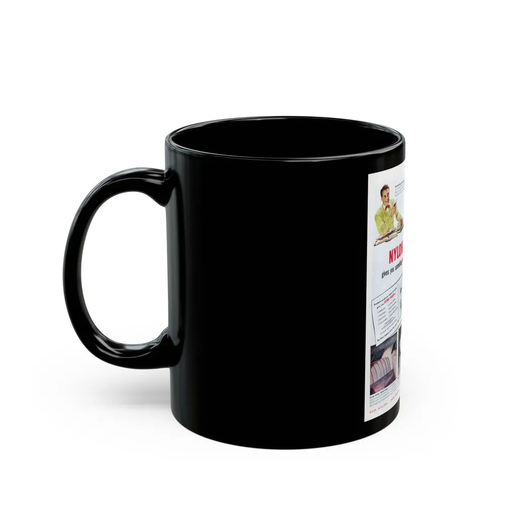 Advertisement for DuPont, Saturday Evening Post, April 9, 1949 - Black Coffee Mug-Go Mug Yourself