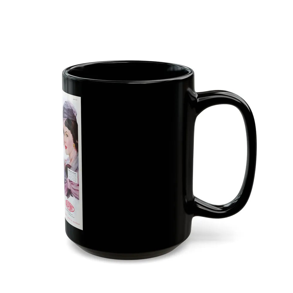 Advertisement for DuPont, Saturday Evening Post, April 9, 1949 - Black Coffee Mug-Go Mug Yourself