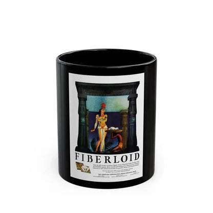 Advertisement for Fiberloid, Harper's Bazaar, October 1923 - Black Coffee Mug 11oz - Go Mug Yourself