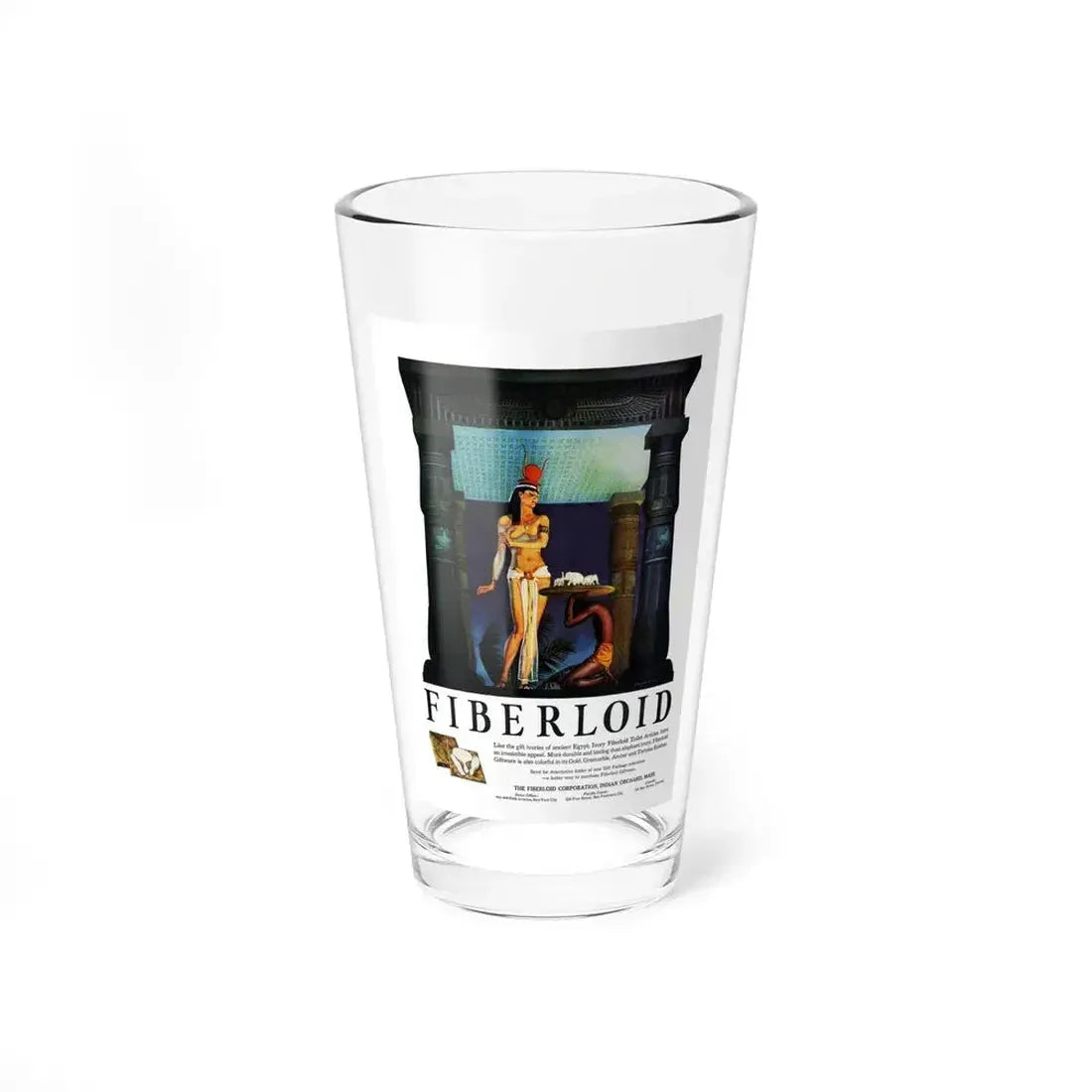 Advertisement for Fiberloid, Harper's Bazaar, October 1923 (Magazine Illustration) Pint Glass 16oz 16oz - Go Mug Yourself
