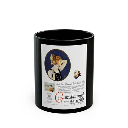 Advertisement for Gainsborough, Harper's Bazaar, June 1923 - Black Coffee Mug 11oz - Go Mug Yourself