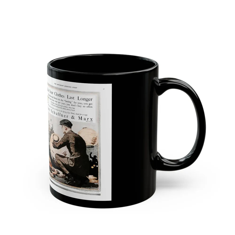 Advertisement for Hart Schaffer & Marx, Saturday Evening Post, March 6, 1920 - Black Coffee Mug-Go Mug Yourself