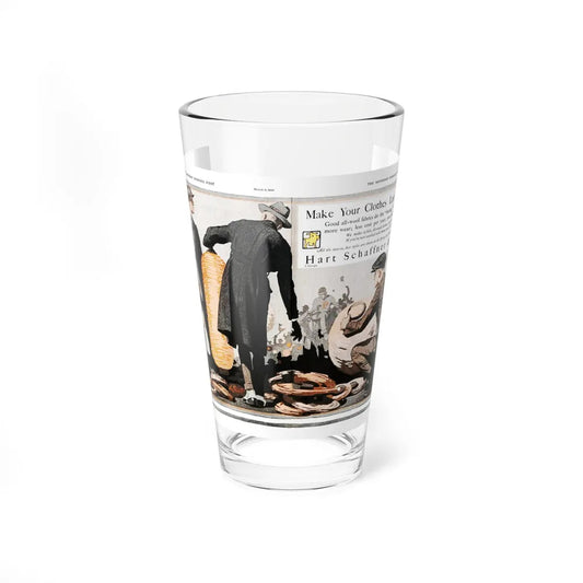 Advertisement for Hart Schaffer & Marx, Saturday Evening Post, March 6, 1920 (Magazine Illustration) Pint Glass 16oz-16oz-Go Mug Yourself