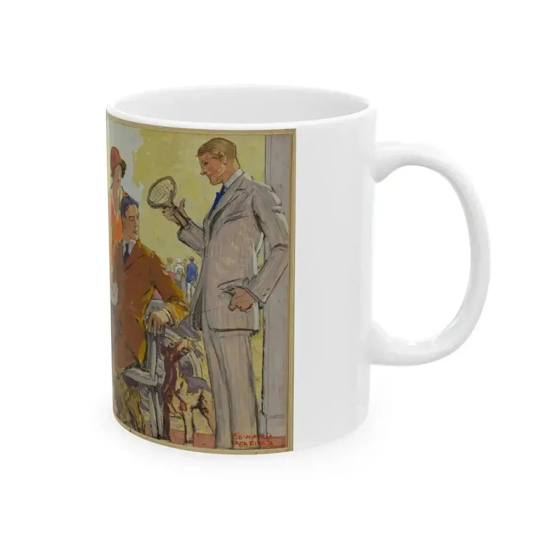 Advertisement for Hart, Schaffner & Marx Clothes, 1900 - White Coffee Mug - Go Mug Yourself