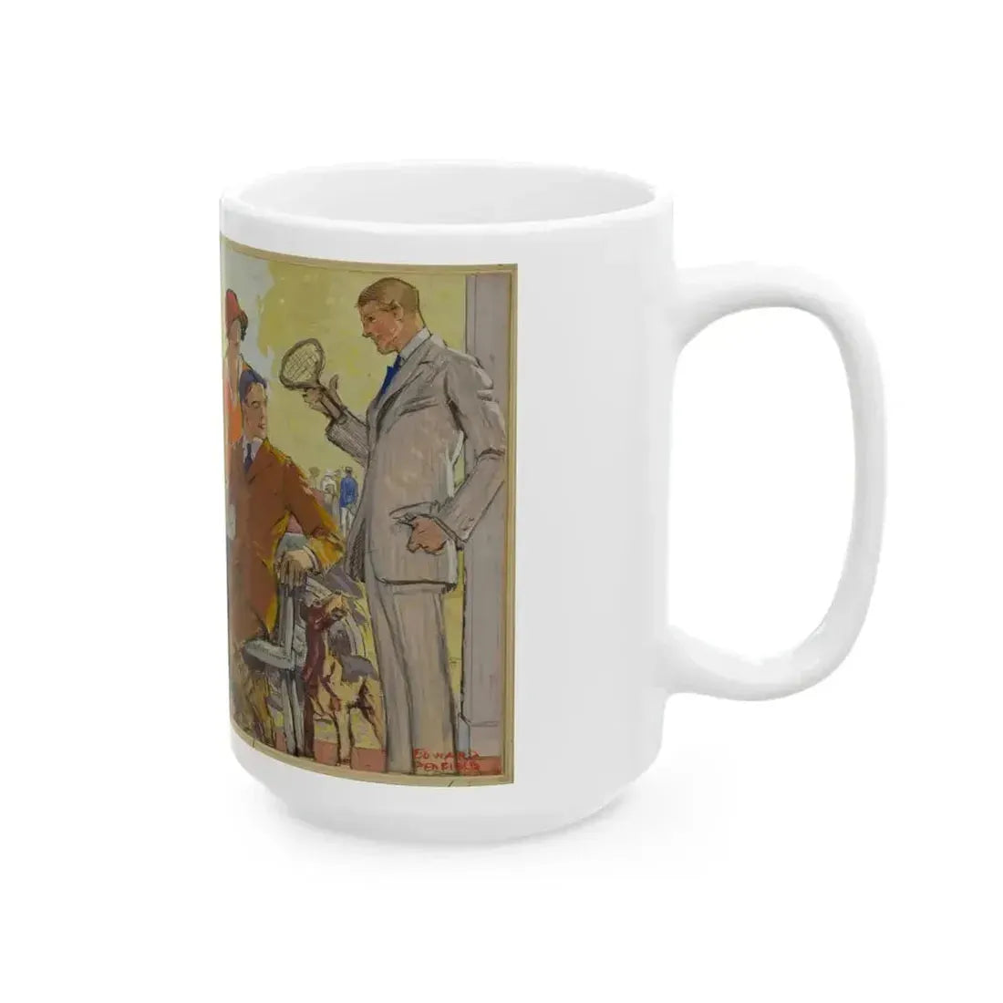 Advertisement for Hart, Schaffner & Marx Clothes, 1900 - White Coffee Mug - Go Mug Yourself