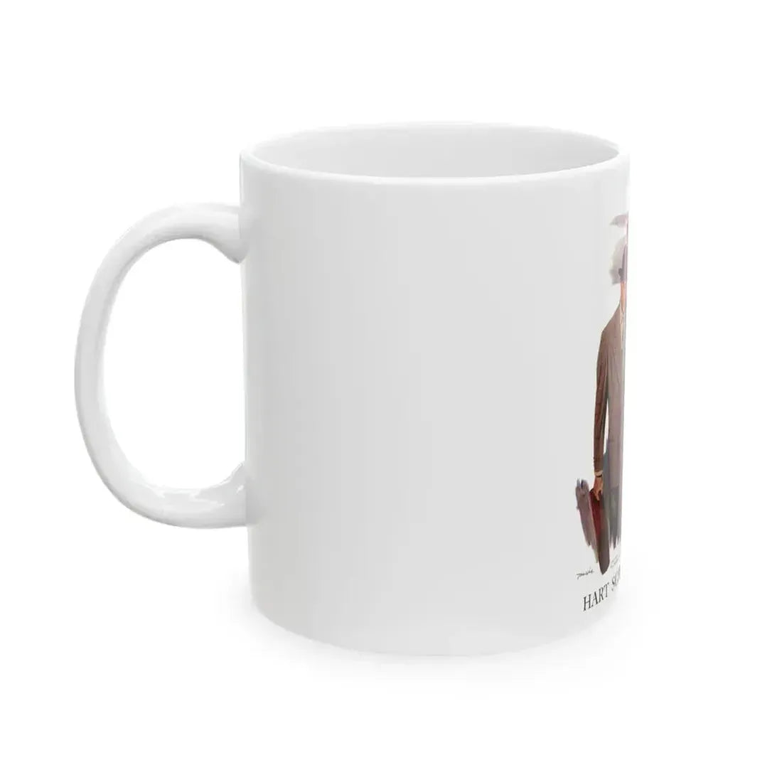 Advertisement for Hart Schaffner & Marx, Saturday Evening Post, November 5, 1949 - White Coffee Mug - Go Mug Yourself