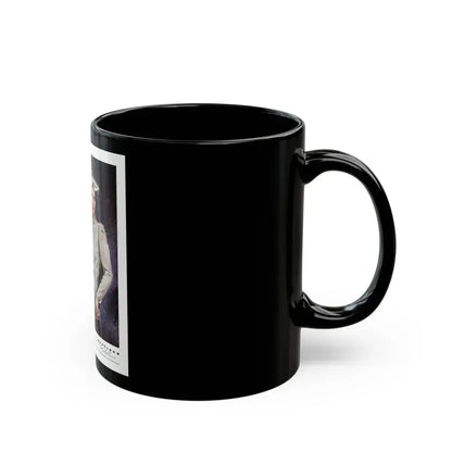 Advertisement for Hockanum Woolens, Harper's Bazaar, February 1942 - Black Coffee Mug - Go Mug Yourself