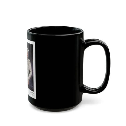 Advertisement for Hockanum Woolens, Harper's Bazaar, February 1942 - Black Coffee Mug - Go Mug Yourself