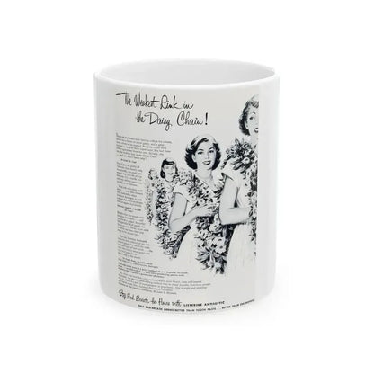 Advertisement for Listerine, Good Housekeeping, July 1952 - White Coffee Mug 11oz - Go Mug Yourself