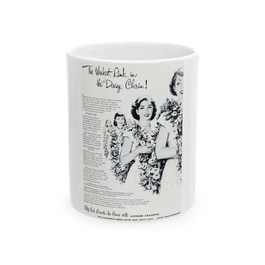 Advertisement for Listerine, Good Housekeeping, July 1952 - White Coffee Mug 11oz - Go Mug Yourself