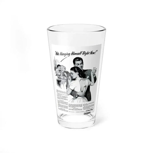 Advertisement for Listerine, LIFE, August 6, 1951 (Magazine Illustration) Pint Glass 16oz 16oz - Go Mug Yourself