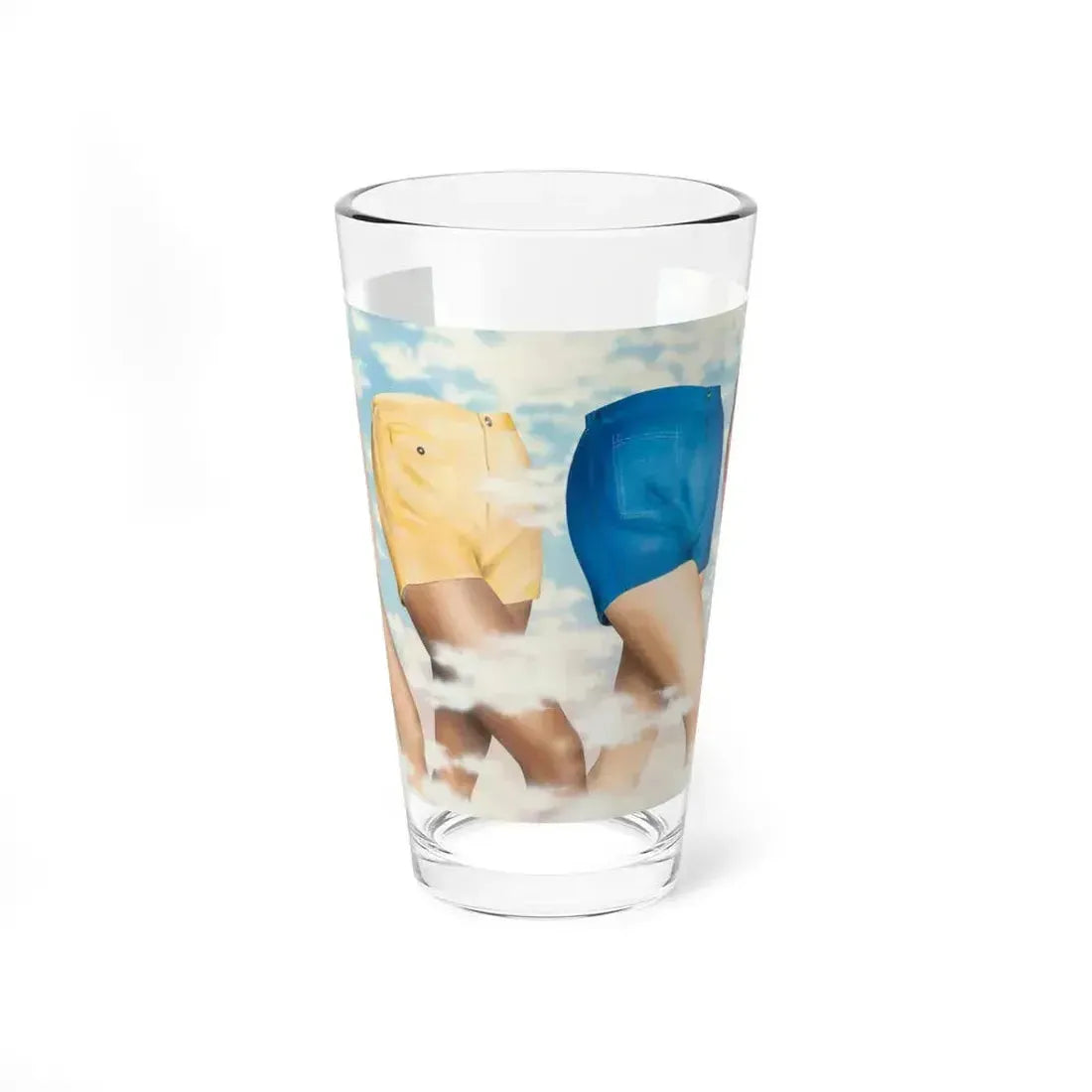 Advertisement for men's shorts, circa 1975-79 (Magazine Illustration) Pint Glass 16oz 16oz - Go Mug Yourself