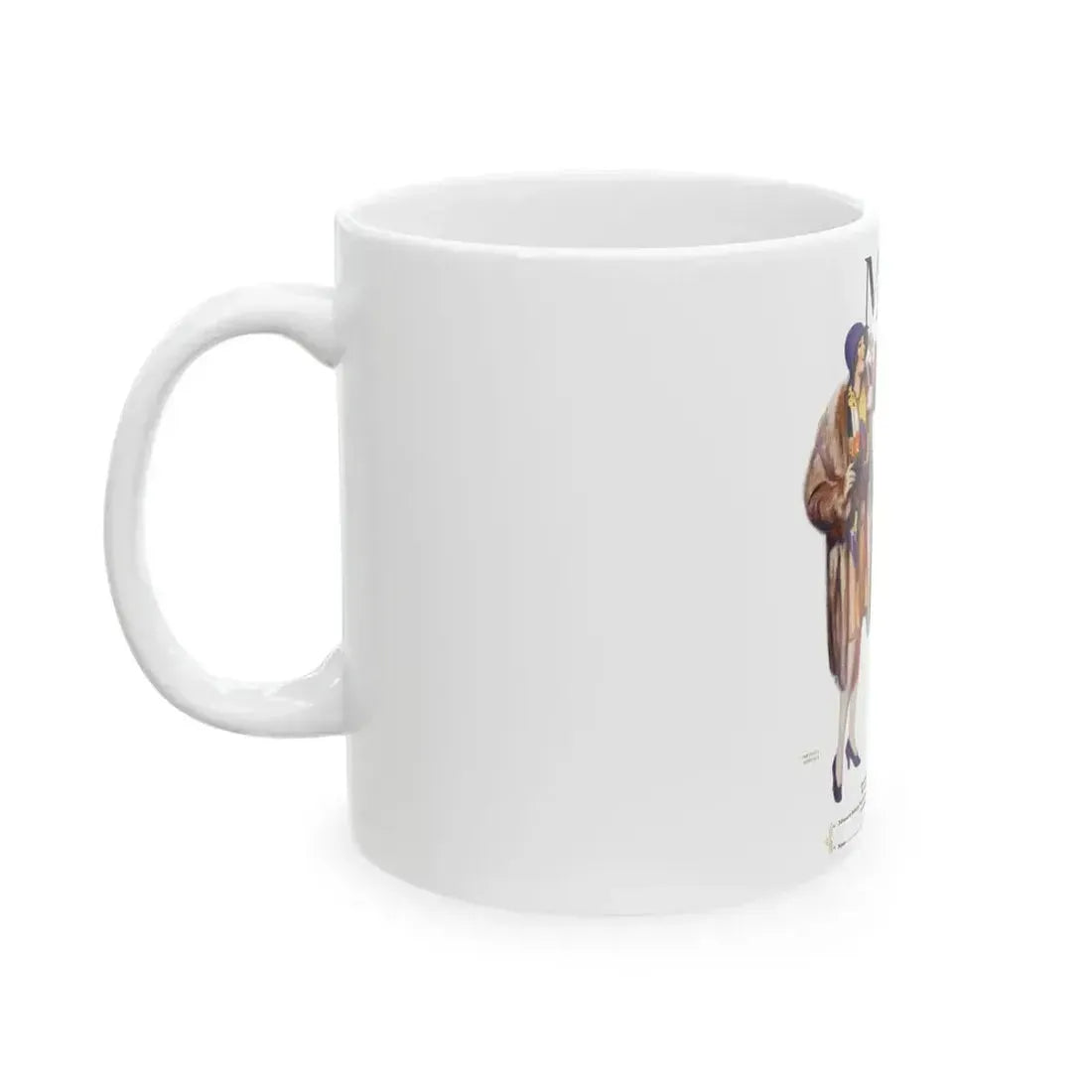 Advertisement for Modess, Good Housekeeping, November 1928 - White Coffee Mug - Go Mug Yourself