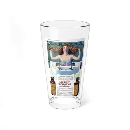 Advertisement for Mulsified Cocoanut Oil, Ladies' Home Journal, April 191 (Magazine Illustration) Pint Glass 16oz-16oz-Go Mug Yourself