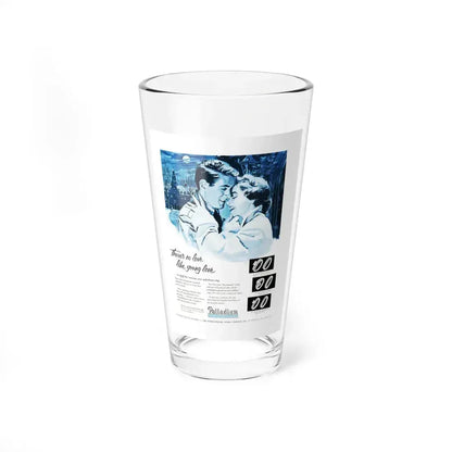 Advertisement for Palladium, Harper's Bazaar, November 1954 (Magazine Illustration) Pint Glass 16oz 16oz - Go Mug Yourself