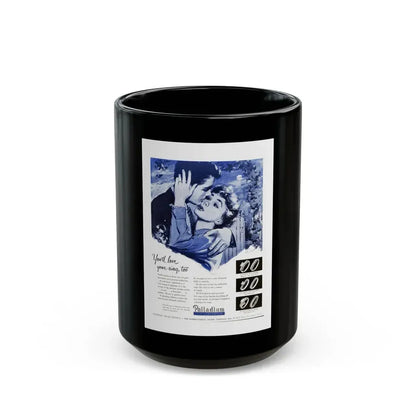 Advertisement for Palladium, Harper's Bazaar, September 1954 - Black Coffee Mug 15oz - Go Mug Yourself