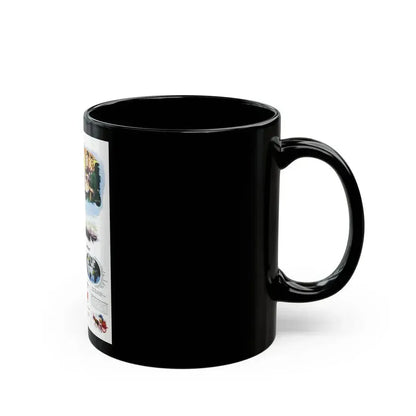 Advertisement for TWA, Saturday Evening Post, November 5, 1949 - Black Coffee Mug - Go Mug Yourself