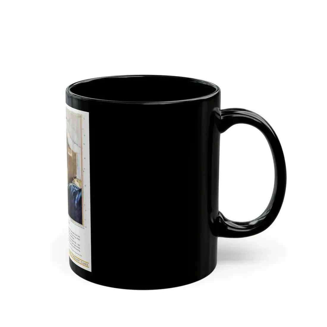 Advertisement for Wamsutta Percale, Harper's Bazaar, July 1930 - Black Coffee Mug - Go Mug Yourself